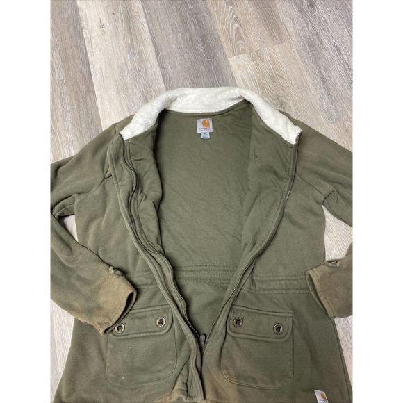Carhartt Womens Thick Soft Fleece Jacket Size XL 16/18 - Picture 5 of 6